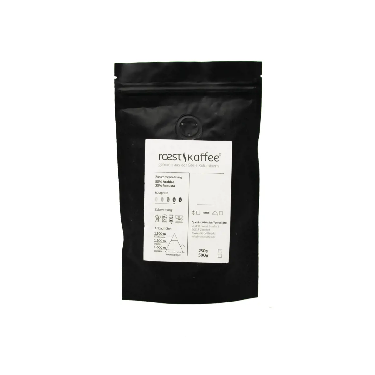 Deuxième image du produit Cafe En Grain Roestkaffee El Secreto Espresso Blend 250 G by Roestkaffee