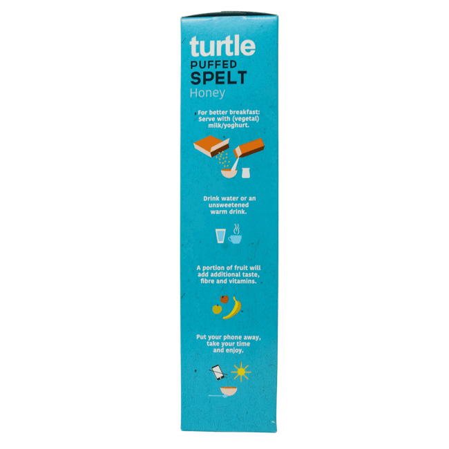 Troisième image du produit Turtle Cereales Souffles Au Miel Bio Boite En Carton 300 G by Turtle