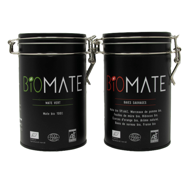 Biomaté Duo Decouverte Mate Vert Baies Sauvages Box Decouverte Cadeau 300 G by Biomaté