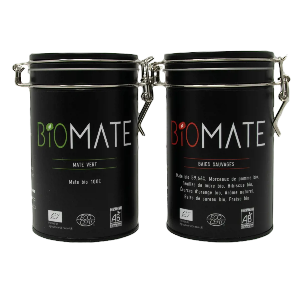 Biomaté Duo Decouverte Mate Vert Baies Sauvages Box Decouverte Cadeau 300 G by Biomaté