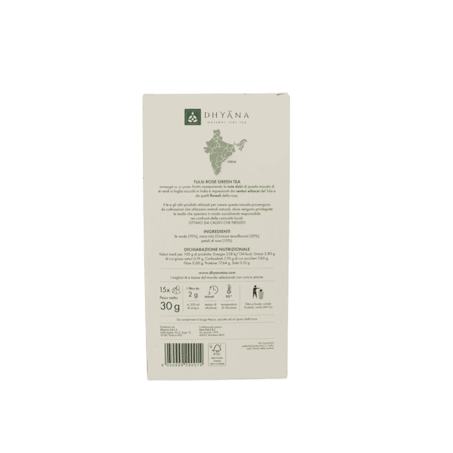Deuxième image du produit Dhyana Tulsi Rose Green Tea X15 Sachets De The 15 Sachets De The by Dhyana