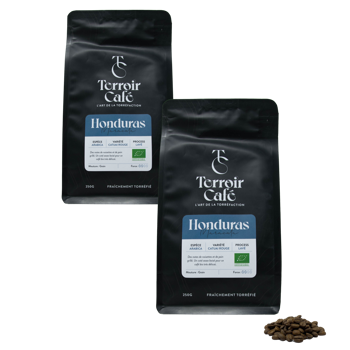 Kaffeebohnen - Honduras Bio, Maracala 1kg - Pack 2 × Bohnen Beutel 1 kg