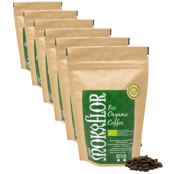 Mischung 80/20 Bio - Kaffeebohnen 250 g - Pack 6 × Bohnen Beutel 250 g