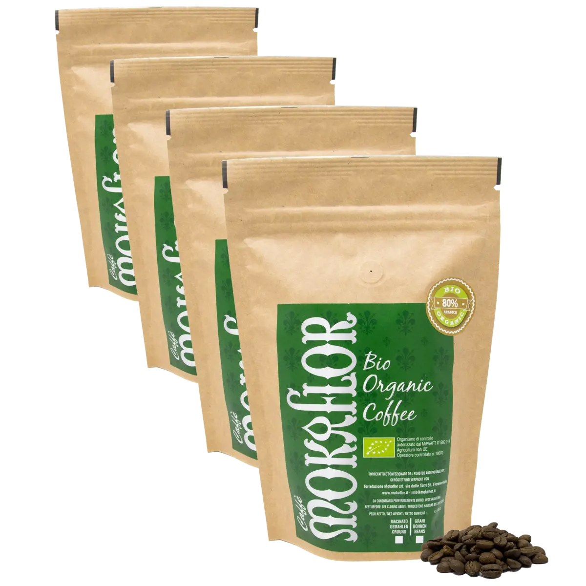 CaffèLab Mélange 80/20 Bio - Café En Grains 250 G by CaffèLab