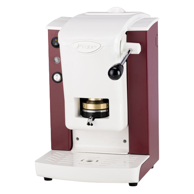 FABER Kaffeepadmaschine - Slot Plast White Burgunderrot 1,3 l by Faber