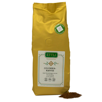 Gemahlener Kaffee - Colombia-Kaffee - 1kg - Mahlgrad Moka Beutel 1 kg