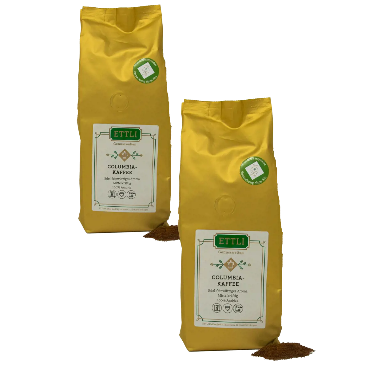 Ettli Kaffee Cafe Colombia Moulu Moka - 1 Kg by ETTLI Kaffee