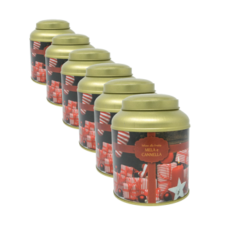 Coccole - Infusion De Fruits - Pomme Et Cannelle - 80 Gr - Pack 6 × Canette 80 g
