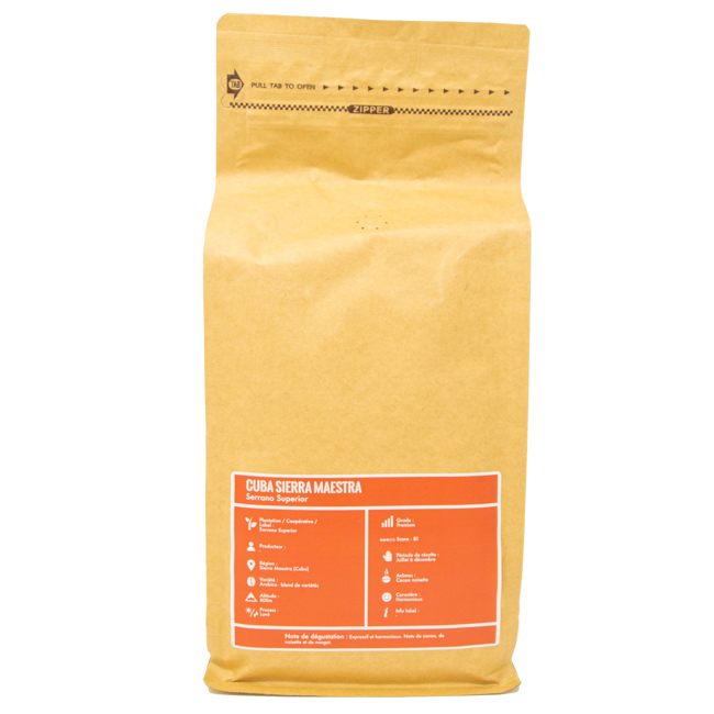 Zweiter Produktbild Kaffeebohnen - Kuba Sierra Maestra - 1kg by La Brûlerie de Paris