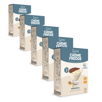 Suavis Cremes Froides Amande Boites 160 G - Pack 5 × Boîte en carton 160 g