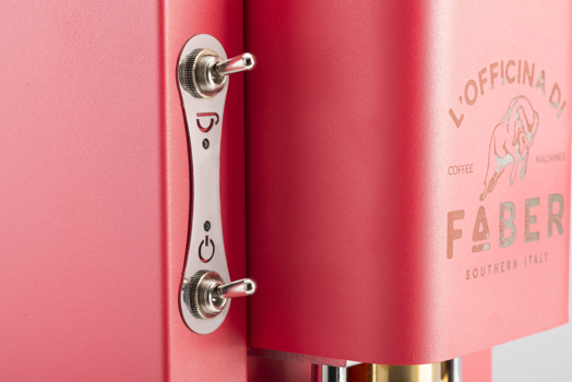 FABER Macchina da Caffè a cialde - Pro Deluxe Coral Pink Cromato