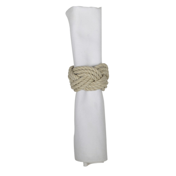 Serviettenringe aus Geflochtenen Seilen - 4er-Set - 