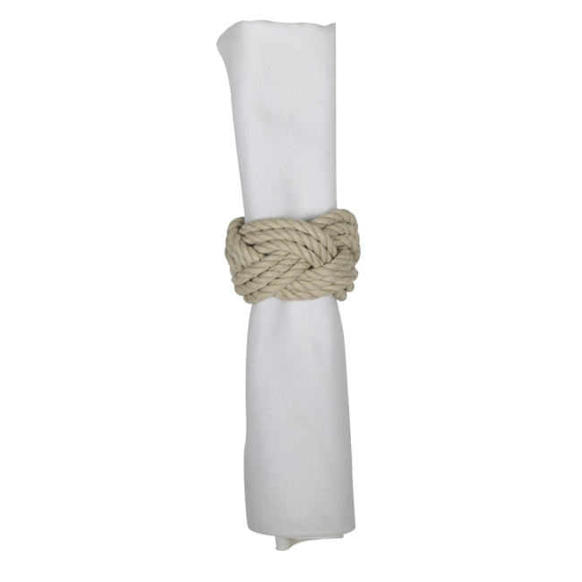 Serviettenringe aus Geflochtenen Seilen - 4er-Set by Aulica