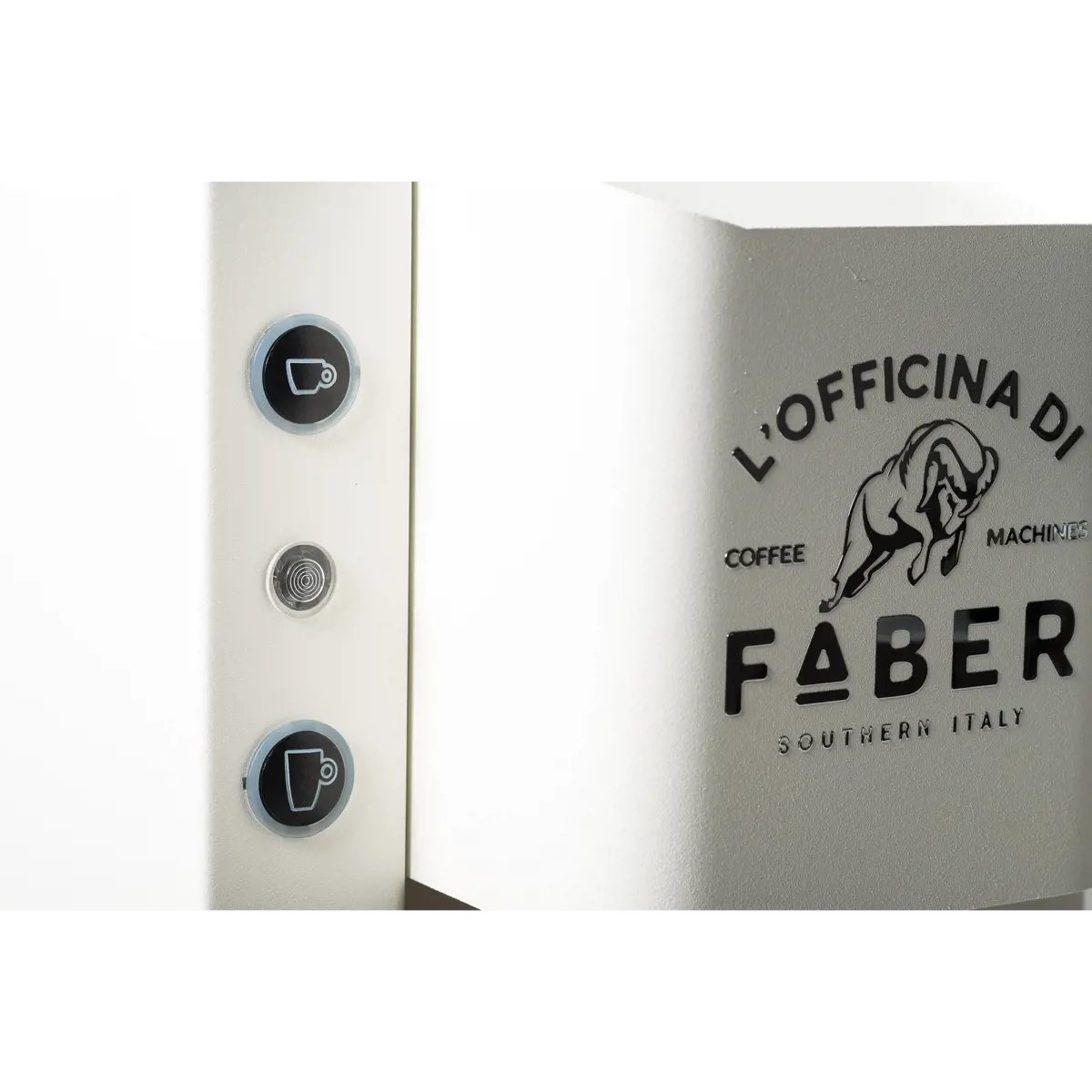 Dritter Produktbild FABER Kaffeepadmaschine - Pro Deluxe Pure White vermessingt 1,3 l by Faber