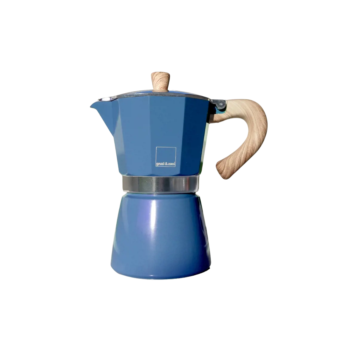 GNALI & ZANI Venezia Cafetiere Italienne A Induction 6 Tasses Bleu Denim by GNALI & ZANI