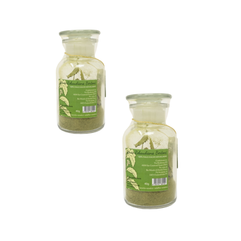 Tisana Stevia 40 g - Pack 2 × Barattolo di vetro 40 g