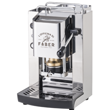 FABER Kaffeepadmaschine - Pro Total Inox Aisi 410 steel verchromt 1,3 l - ESE (44mm) kompatibel
