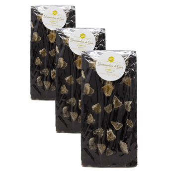 Zartbitterschokolade 73% - Ingwer - Pack 3 × Tafel 100 g