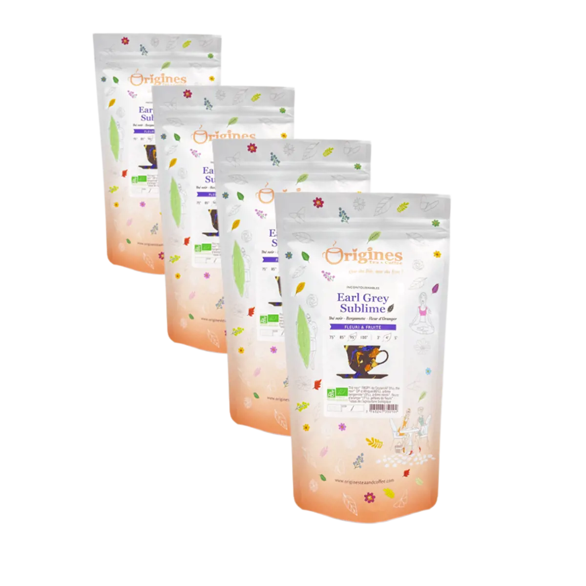 Origines Tea&Coffee The Noir Bio En Sachet Earl Grey Sublime Ceylan Et Afrique 100G - 100 G by Origines Tea&Coffee