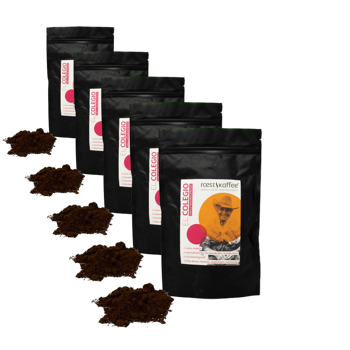 Roestkaffee El Colegio Espresso Moulu Espresso- 250 G - Pack 5 × Moulu Espresso Pochette 250 g